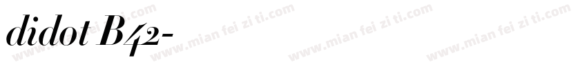 didot B42字体转换
